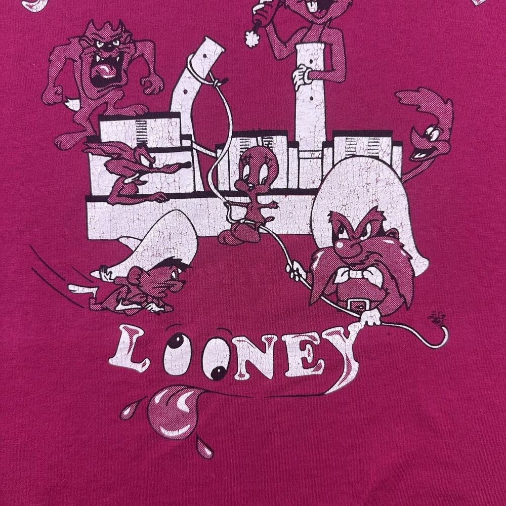 Vintage Looney Tunes Single stitch‎ “Sherco’s Gone Looney” 90s USA XL - Picture 4 of 9